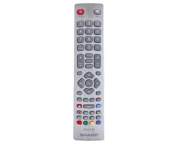 LXDH1608 Original TV remote control SHARP AQUOS, BLAUPUNKT 3D. (Radio controlled) silver