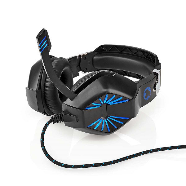 GHST250BK Gaming Headset  Over-Ear | Stereo | USB Type-A / 2x 3.5 mm | Fold-Away Microphone | 2.20 m | LED