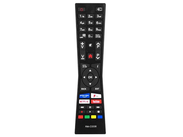 LXP3338 TV remote controlTV LCD/LED JVC,VESTEL,HYUNDAI RM-C3338 NETFLIX,YOUTUBE,PRIME VIDEO