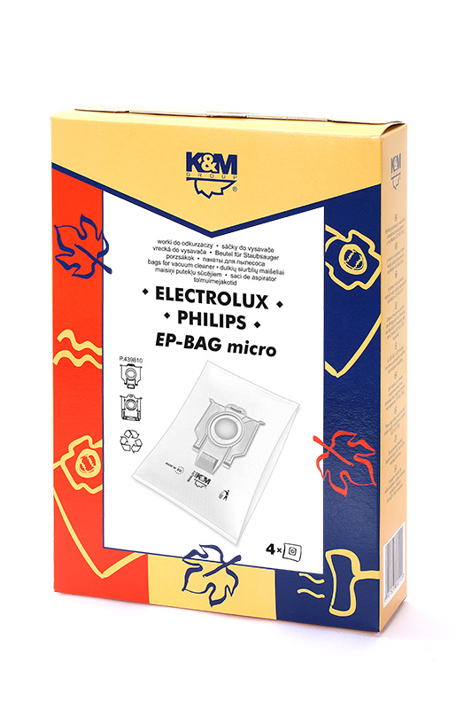 Maisi putekļu sūcējam ELECTROLUX-PHILIPS S-BAG KM-EP-BAG (4 gab.)