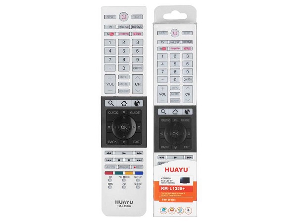 LXH1328 TV remote control Toshiba LCD 3D, Netflix, RM-L1328.