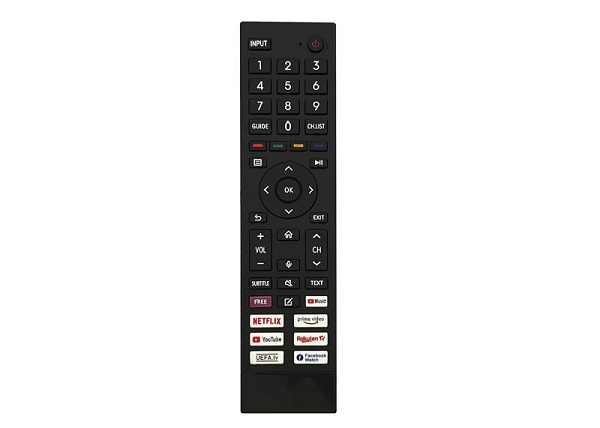 LXP80H Remote control for Hisense ERF3B80H TV - A21180E A20510B NETFLIX, YOUTUBE, PRIME VIDEO